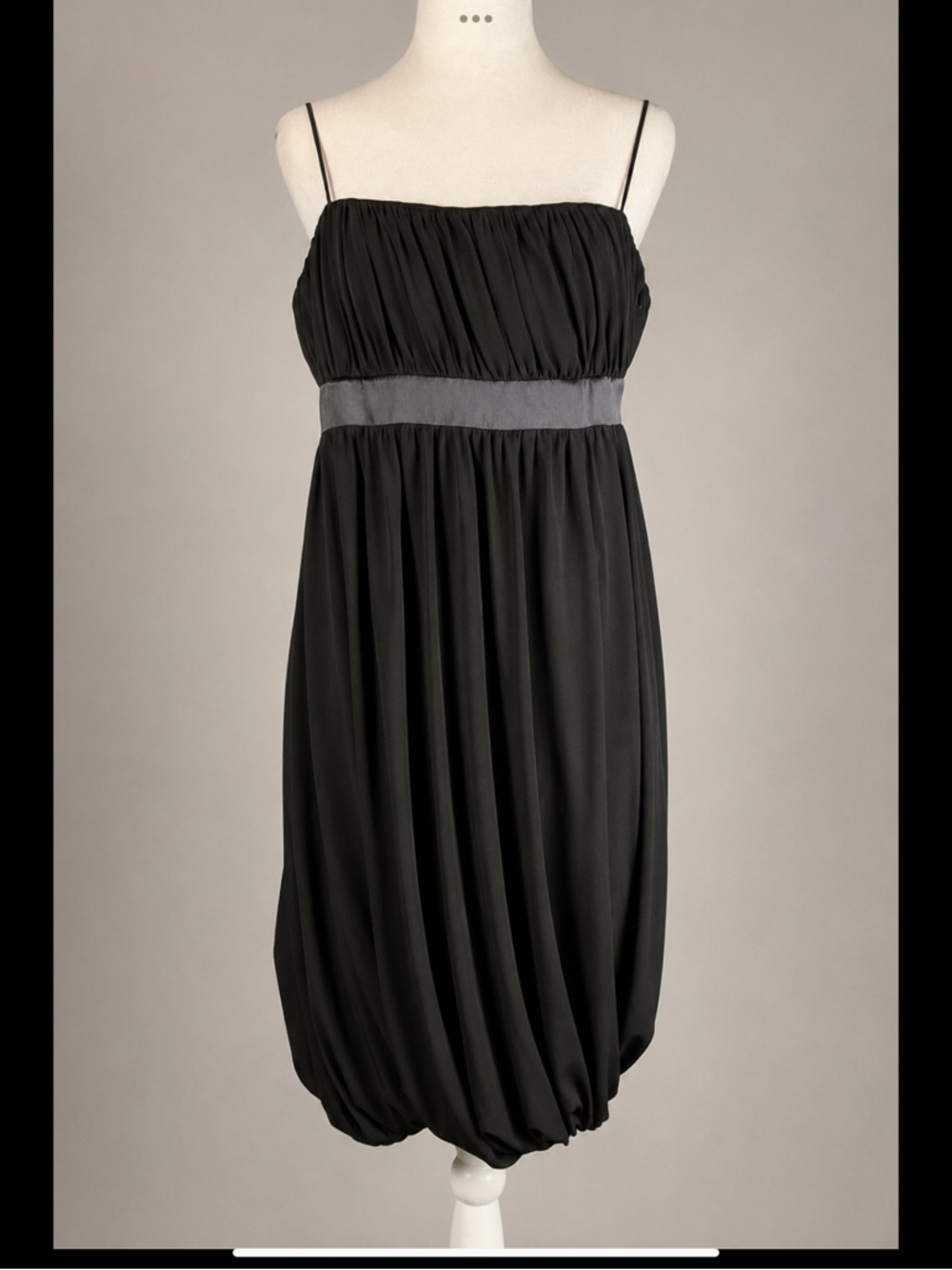 Y2K Laundry by Shelli Segal Black Bubble Hem Cocktail Dress Size 10
